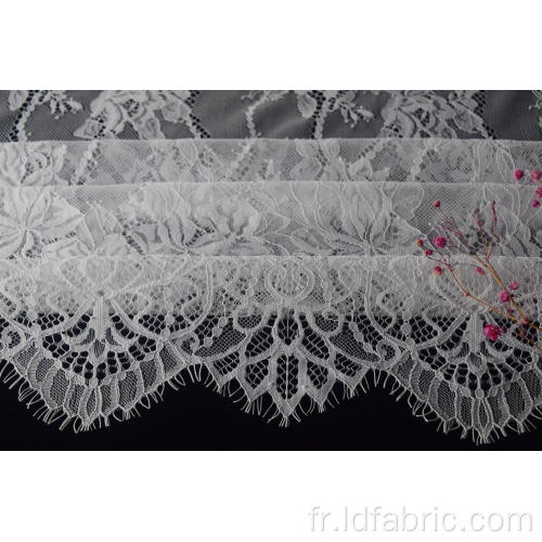 100% tissu de dentelle de panneau en nylon pour la mariée